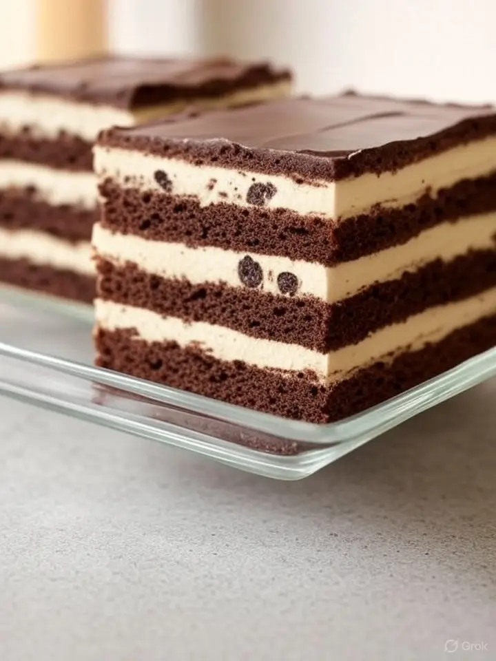 Verführerische Schoko-Creme-Schnitten – Ein unwiderstehliches Dessert aus der Tasse