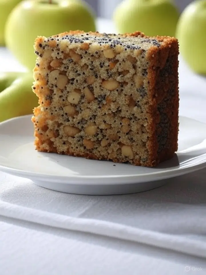 Nährstoffreicher Mohnkuchen mit Apfel und Hafer – gesunder Genuss neu gedacht