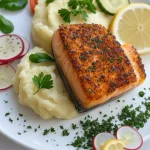 Zart gebackenes Lachsfilet in Butter – einfach, aromatisch und elegant
