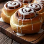 Fluffige Zimtschnecken mit cremigem Quark-Zuckerguss – unwiderstehlich weich und aromatisch