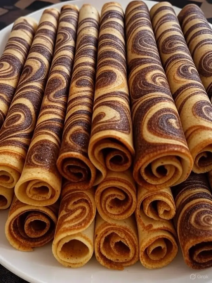 Zweifarbige Hefe-Pfannkuchen – Locker, saftig und ganz ohne Öl gebacken